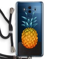 Grote ananas: Huawei Mate 10 Pro Transparant Hoesje met koord