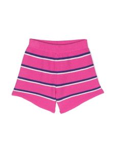 PUCCI Junior short en maille à rayures - Rose