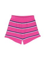 PUCCI Junior short en maille à rayures - Rose - thumbnail