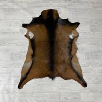 Geitenhuid bruin zwart wit 100x80cm Geitenhuid bruin zwart wit 100x80cm