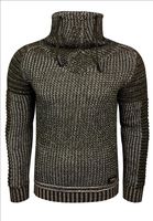 Rusty Neal - heren trui kaki - 13293 - thumbnail