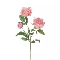 Pioenroos Tak Oud Roze 67 cm kunstplant - thumbnail