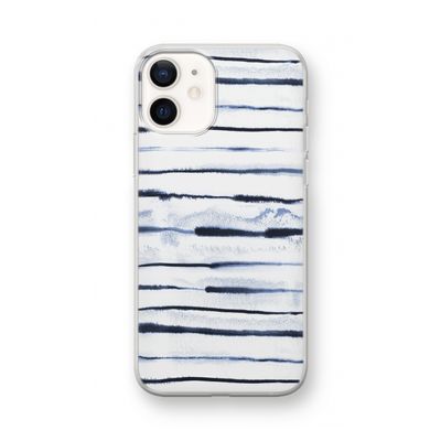 Ink Stripes: iPhone 12 mini Transparant Hoesje