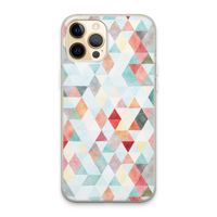 Gekleurde driehoekjes pastel: iPhone 13 Pro Max Transparant Hoesje