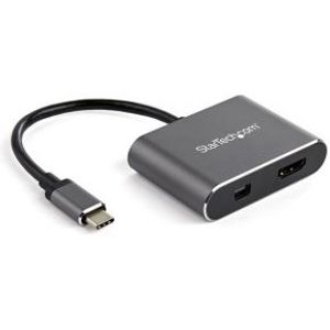 StarTech.com CDP2HDMDP grafische adapter 4K HDMI/Minidisplayport in USB C out grijs