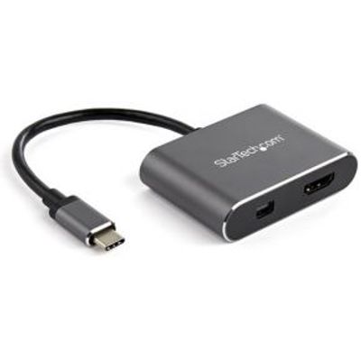 StarTech.com CDP2HDMDP grafische adapter 4K HDMI/Minidisplayport in USB C out grijs