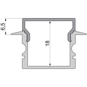 Deko Light 979150 Endkappe H-ET-02-15 Set 2 Stk, Weiß Profieleindkap Kunststof (l x b x h) 30 x 6 x 20 mm 1 stuk(s)