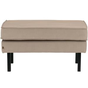 BePureHome Rodeo Hocker Op Poten - Velvet - Khaki - 45x84x54