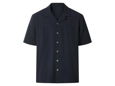 esmara Men Heren overhemd (Marineblauw, XXL)