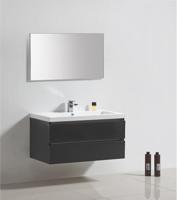 Onderkast Sanilux Trendline 100x47x50 cm Hoogglans Antraciet