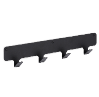 LIROdesin kapstok Valencia zwart - 4 haaks - per stuk