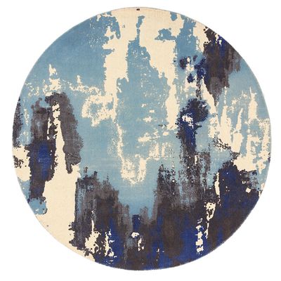 Vloerkleed Saturn - Blue - Rond Vloerkleed Saturn - Blue - Rond