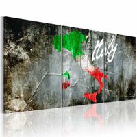Schilderij - Italië in kleur, Multi- gekleurd, 3luik , premium print op canvas