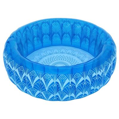 Bestway Opblaasbare Zwembad Extra Sterk Blauw Bohemien 168x53 cm +6 Jaar Tuin 54479