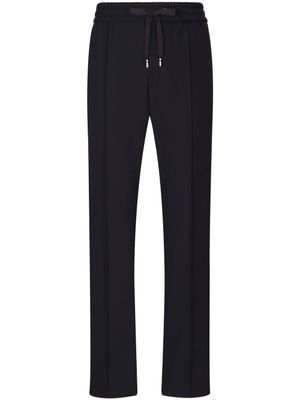 Dolce & Gabbana pantalon à taille à lien de resserrage - Bleu