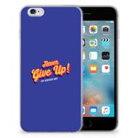 Apple iPhone 6 | 6s | Siliconen hoesje | met naam Never Give Up