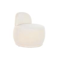 Leunstoel DKD Home Decor Wit 66 x 66 x 66 cm