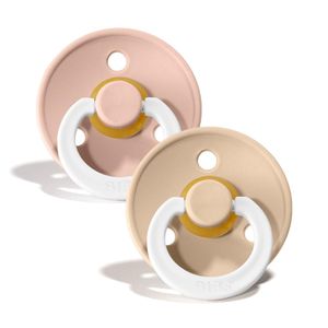 BIBS Glow Fopspeen 6-18 Maanden Vanilla/Blush