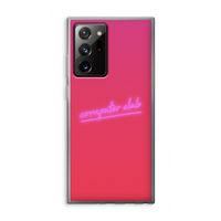 Vice Glow: Samsung Galaxy Note 20 Ultra / Note 20 Ultra 5G Transparant Hoesje