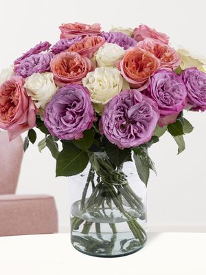 Mix boeket paars-roze-wit | Rozen uit Ecuador