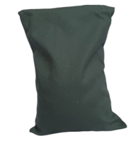 Ecologisch Kersenpitkussen 30x20 cm met wasbaar hoesje (Kleur: Donker Groen)