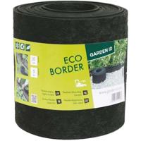 Tuinborder van gerecycled rubber - GARDEN ID Eco Border - 5 m H20 cm - Onverwoestbaar - Flexibele, rechte of gebogen plaatsing.