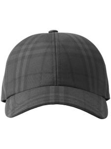 Burberry casquette en coton à motif Vintage Check - Gris