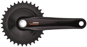 Shimano Crankstel 33T Nexus C6000 met 170mm crankarm zilver