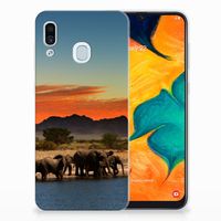 Samsung Galaxy A30 TPU Hoesje Olifanten