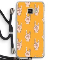 Rock: Samsung Galaxy A3 (2016) Transparant Hoesje met koord