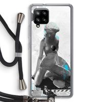I will not feel a thing: Samsung Galaxy A42 5G Transparant Hoesje met koord