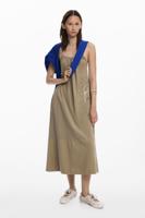 Jurk met rechte halslijn - GREEN - XL