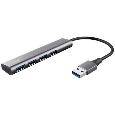 Trust Halyx-4-port USB 3.1 Gen 1-hub 1 + 4 poorten Donkergrijs