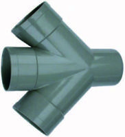 Wavin PVC Dubbel T-Stuk 88° 110mm - Waterdichte Connectie voor Commerciële & Residentiële Systemen