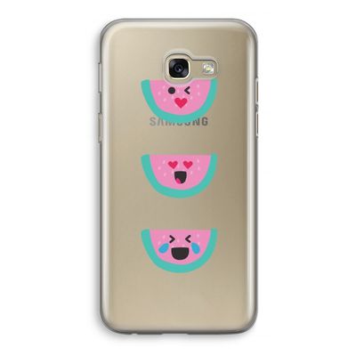 Smiley watermeloen: Samsung Galaxy A5 (2017) Transparant Hoesje
