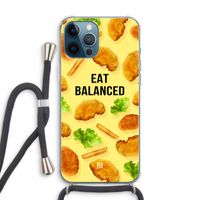 Eat Balanced: iPhone 12 Pro Transparant Hoesje met koord