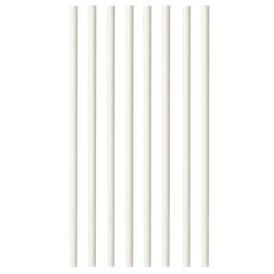 Conpax papieren rietjes - 300x - wit - 20 cm - feest drinkrietjes