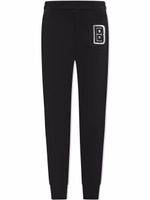 Balmain Kids pantalon de jogging fuselé à logo lettre - Noir