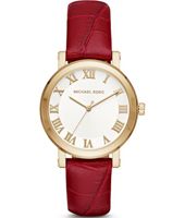 Horlogeband Michael Kors MK2618 Leder Rood 18mm - thumbnail