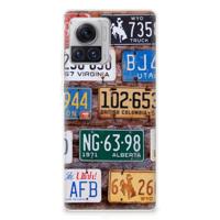 Motorola Moto X30 Pro | Siliconen hoesje | met foto Kentekenplaten