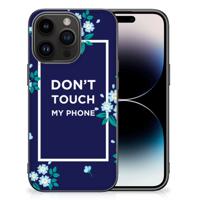 iPhone 15 Pro | Telefoon Hoesje | Flowers Blue DTMP