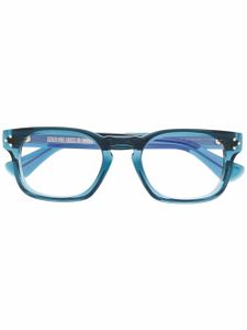 Cutler & Gross lunettes de vue à monture carrée transparente - Bleu