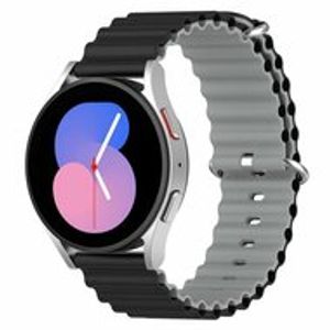 Ocean Style bandje - Zwart / grijs - Samsung Galaxy Watch 3 - 41mm