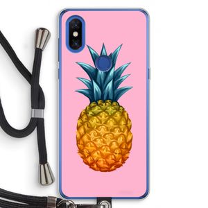 Grote ananas: Xiaomi Mi Mix 3 Transparant Hoesje met koord