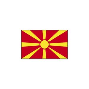 Landen thema vlag Macedonie 90 x 150 feestversiering