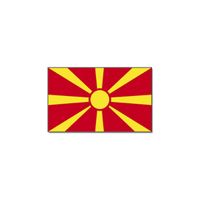 Landen thema vlag Macedonie 90 x 150 feestversiering