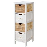 Ladenkast Gift Decor Home Wit Bruin 26 x 81 x 31,6 cm