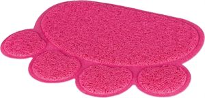 TRIXIE SCHOONLOOPMAT VOOR KATTENBAKKEN POOT PVC ROZE 40X30 CM 2 ST