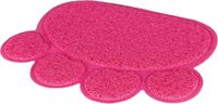 TRIXIE SCHOONLOOPMAT VOOR KATTENBAKKEN POOT PVC ROZE 40X30 CM 2 ST - thumbnail