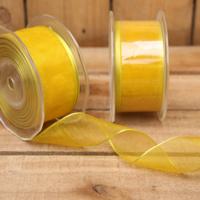 Bonbon doosjes - Chocolade doosje - Organza geel 603 - 1 stuks